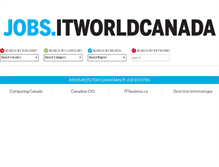 Tablet Screenshot of jobs.itworldcanada.com